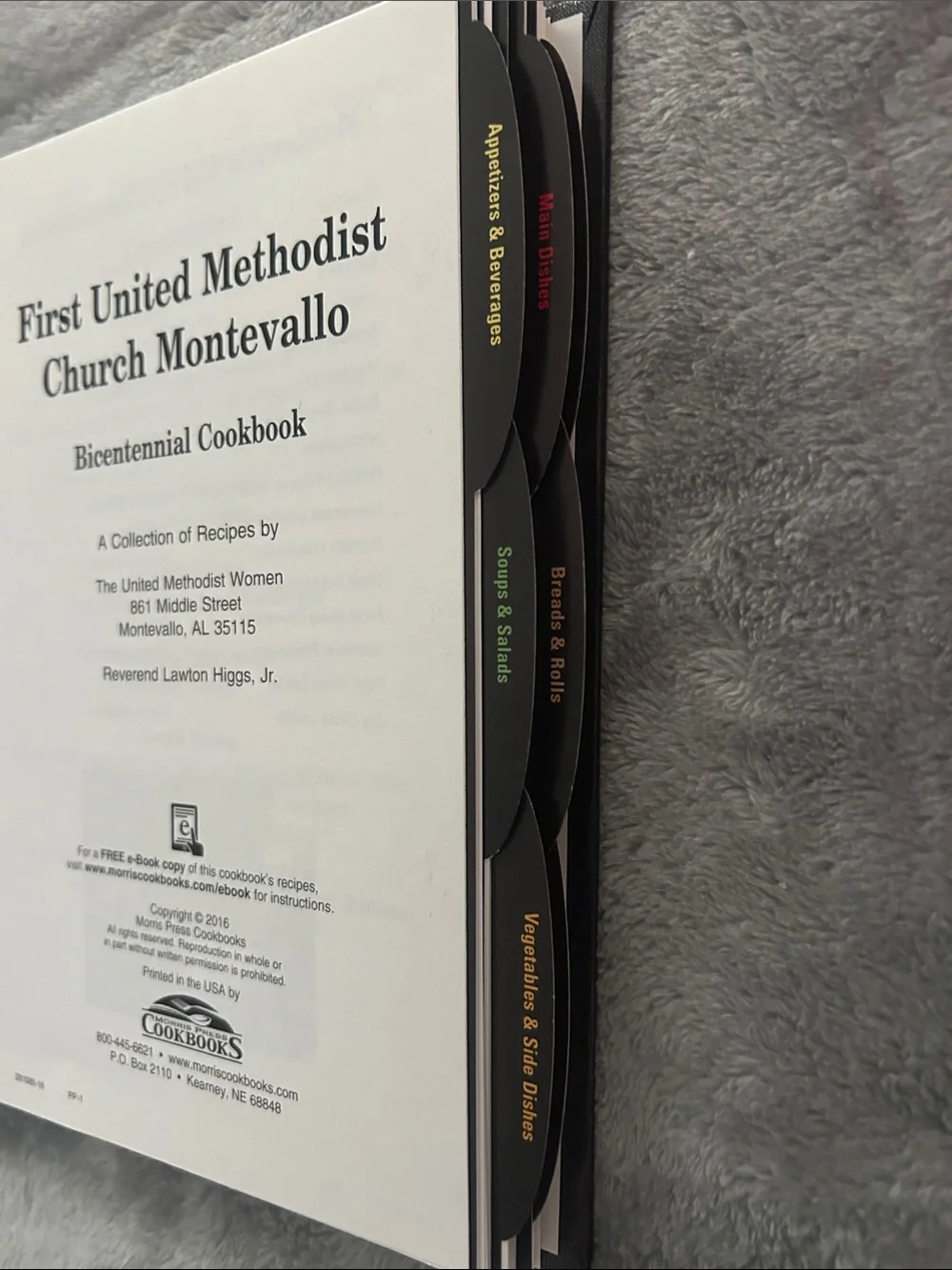 Bicentennial Cookbook - First United Methodist Church Montevallo (Black, Multi)